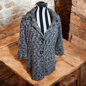 Vintage 90s/Y2K Pendleton Alpaca Sweater Coat - Petite Size M, Bohemian Charm